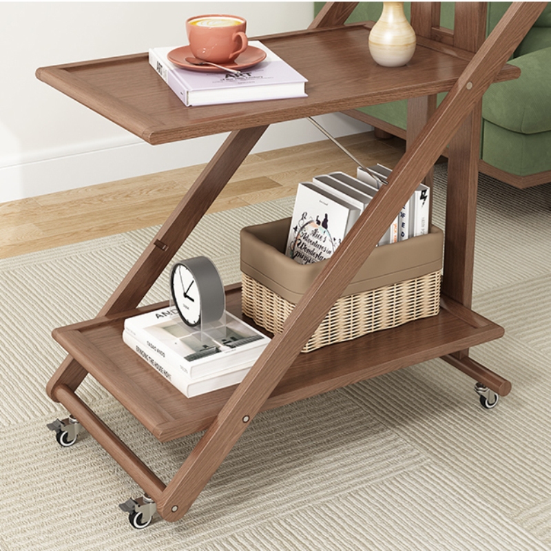 Foldable Side Table with Charge Station